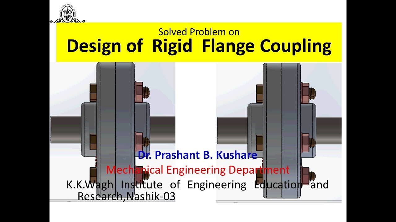 Solved Problem on Design of Rigid Flange Coupling
