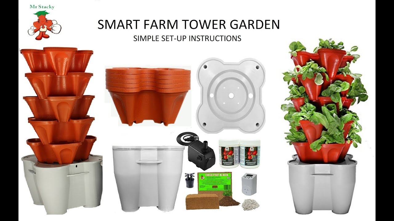 How to set-up Smart Farm Hydroponic Tower Garden