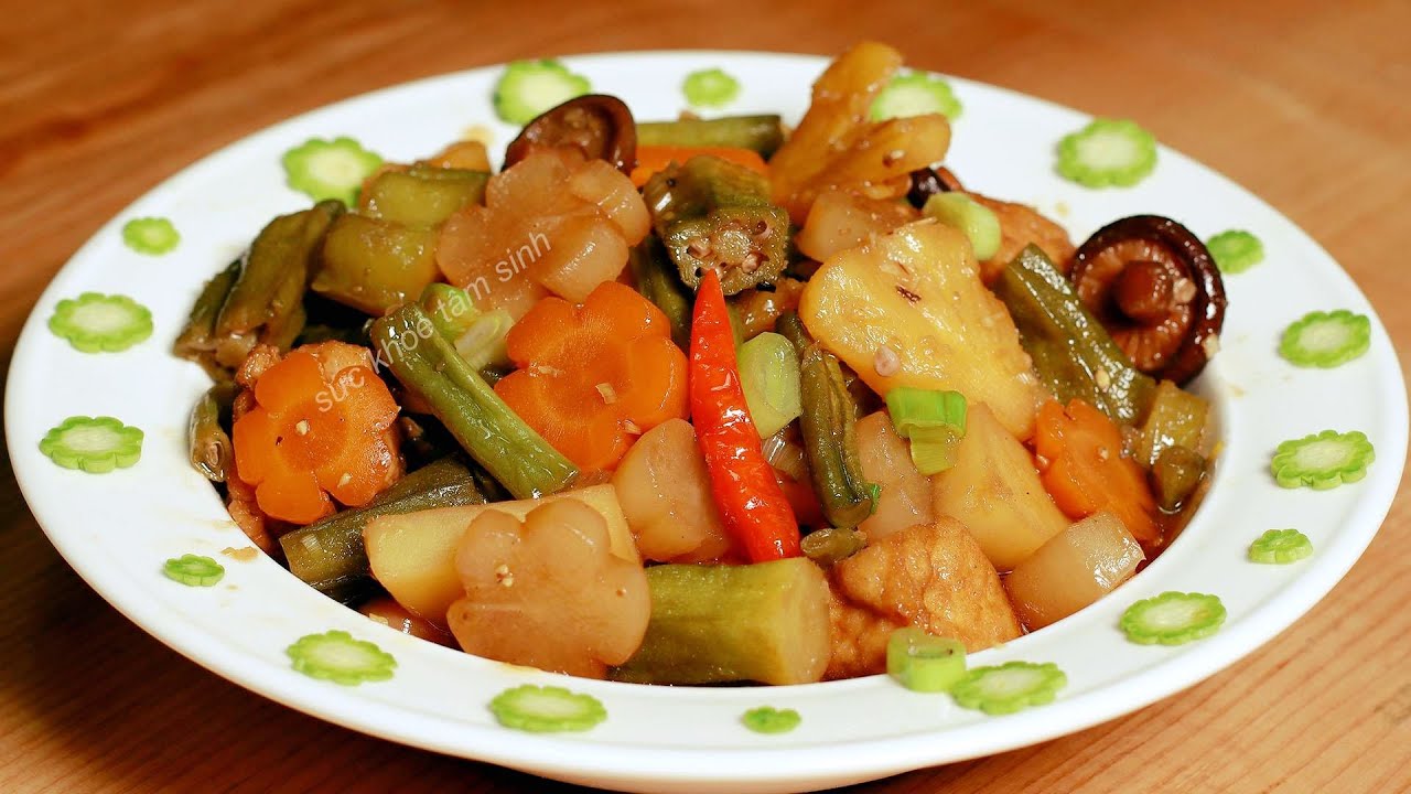 Cách làm Rau Củ Kho Chay và cách làm sốt để kho món kho chay