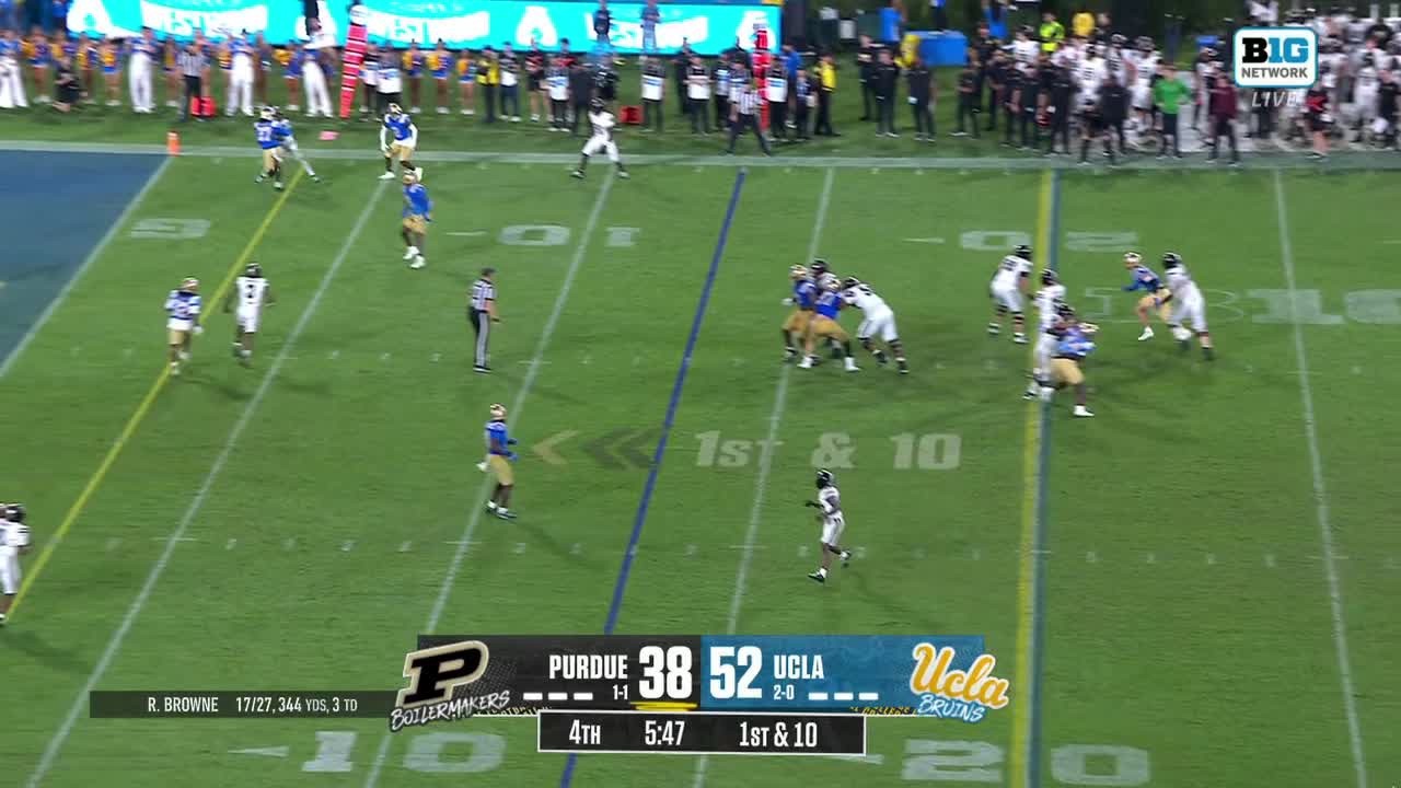 Rodrick Pleasant Picks off Ryan Browne | UCLA Football
