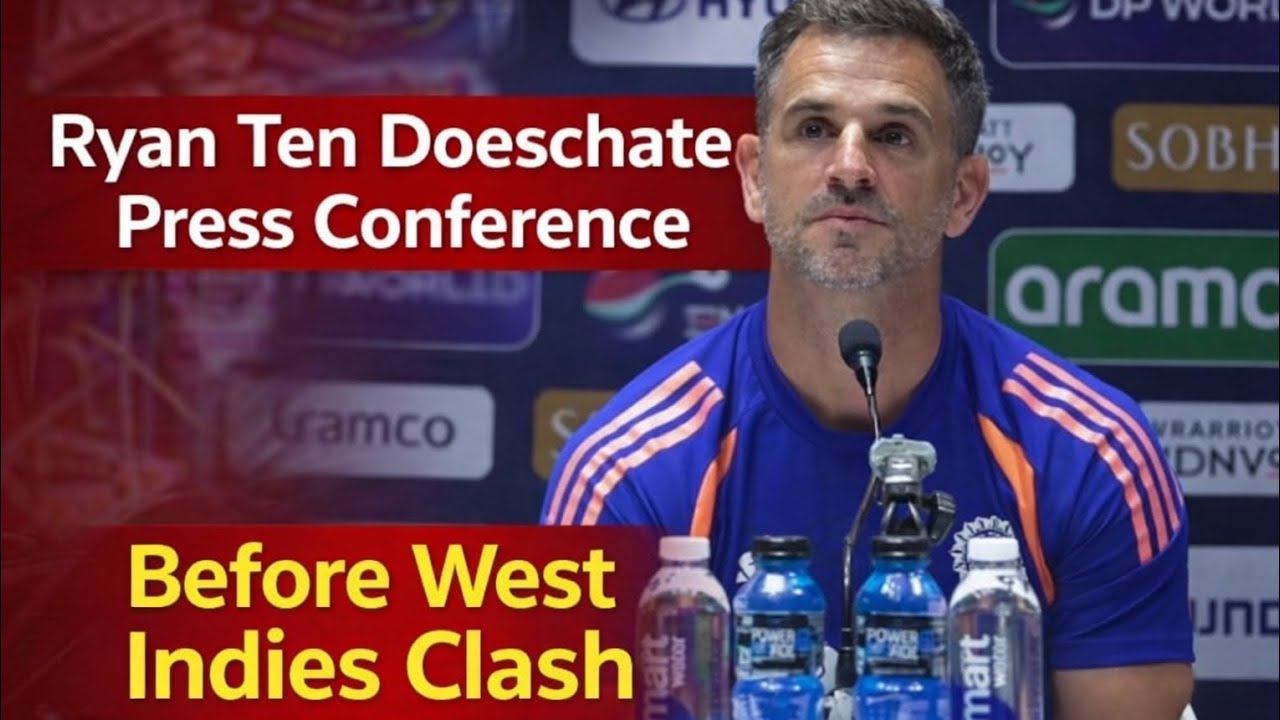 “No Fear, Only Focus 💪 Ryan Ten Doeschate Ready For West Indies Showdown 🔥🏏”