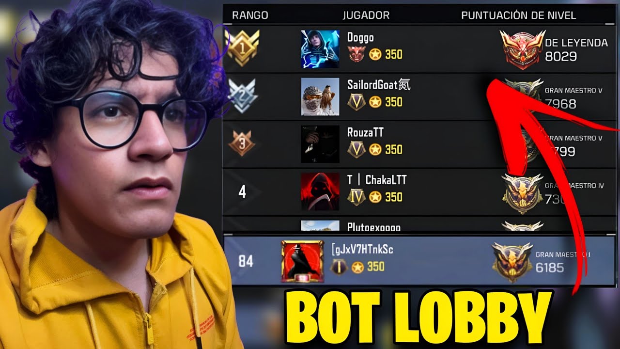LA REALIDAD de los TOPS GLOBALES (Bot Lobby) en COD MOBILE