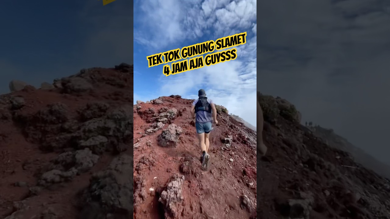 Tek tok Gunung Slamet 4 Jam aja guuys #gunungslamet #slametmountain #jawatengah #tektokgununggede