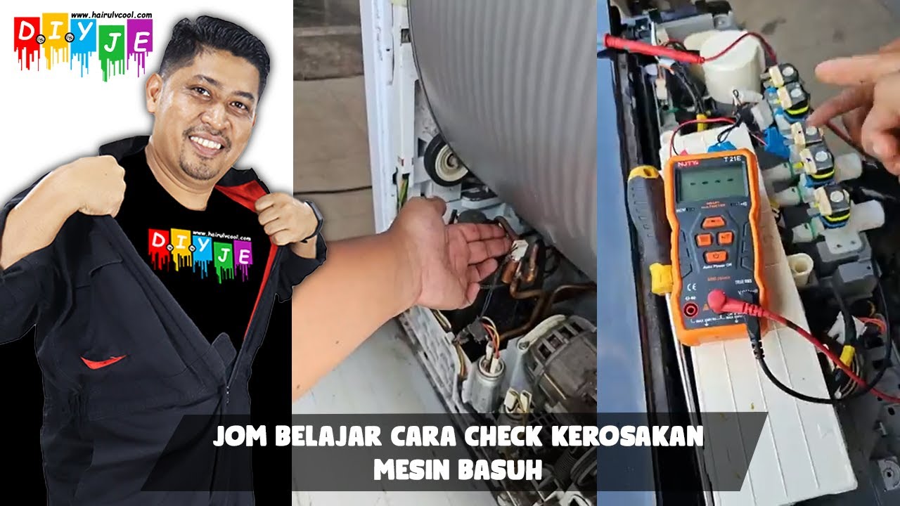 JOM BELAJAR CARA CHECK KEROSAKAN MESIN BASUH