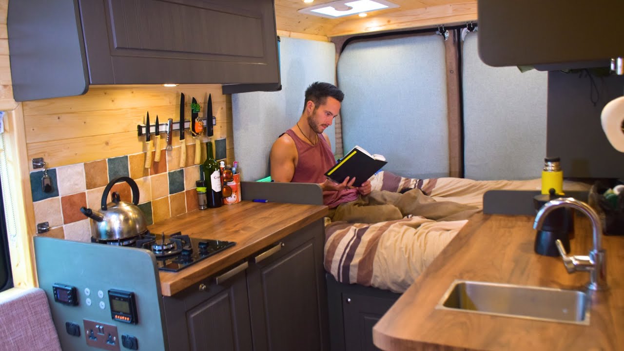 MAXIMUM SECURITY Van Conversion 🔒with DOUBLE KITCHEN GALLEY! 🍳🍚