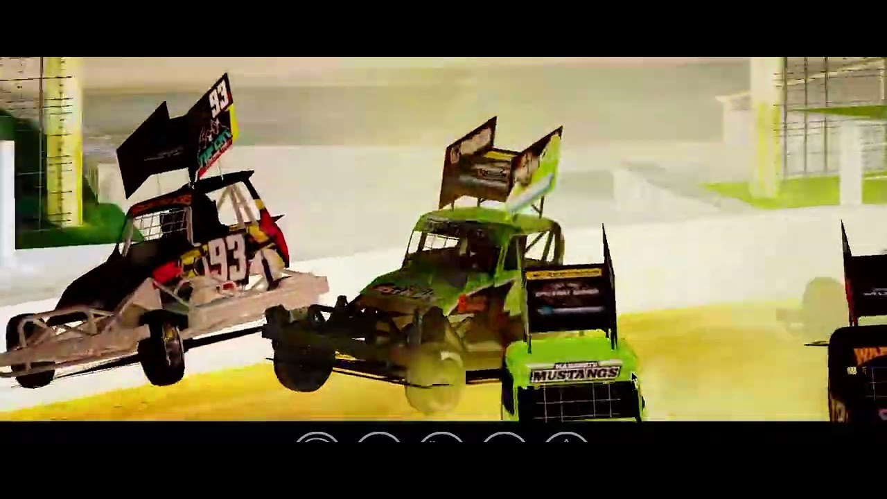 Full contact teams racing 2 Mustangs (First video)