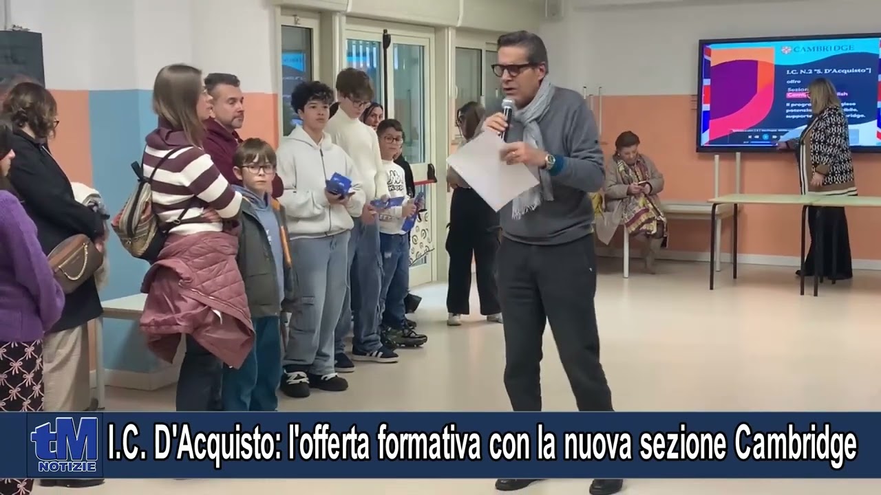 I.C. D'Acquisto: l'offerta formativa con la nuova sezione Cambridge