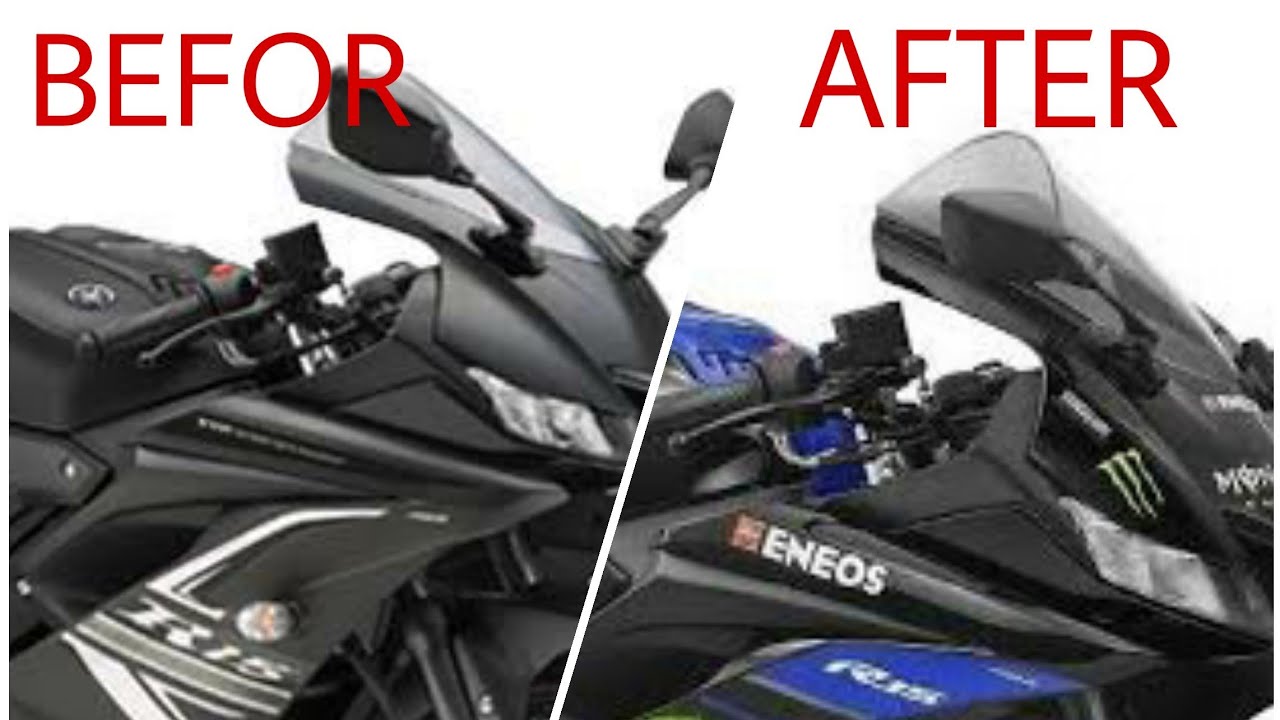 Sticker modified with R15v3 monster edition In Bangladesh