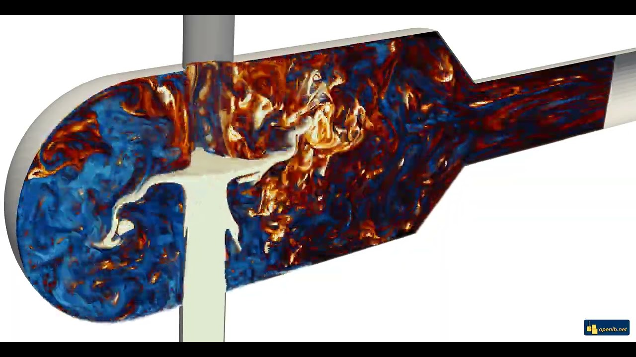 Multi-GPU Simulation of Turbulent Mixing Using an LES Lattice Boltzmann Model and OpenLB