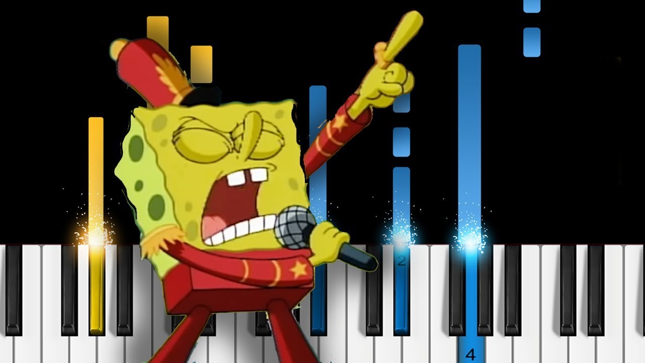 Spongebob - Sweet Victory - Easy Piano Tutorial