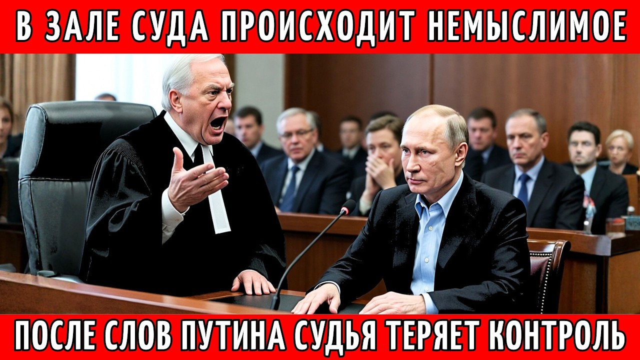 В зале суда происходит немыслимое — после слов Путина судья теряет контроль.