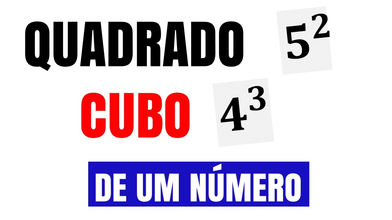 QUADRADO E CUBO DE UM NÚMERO 😱 FÁCIL e RÁPIDO