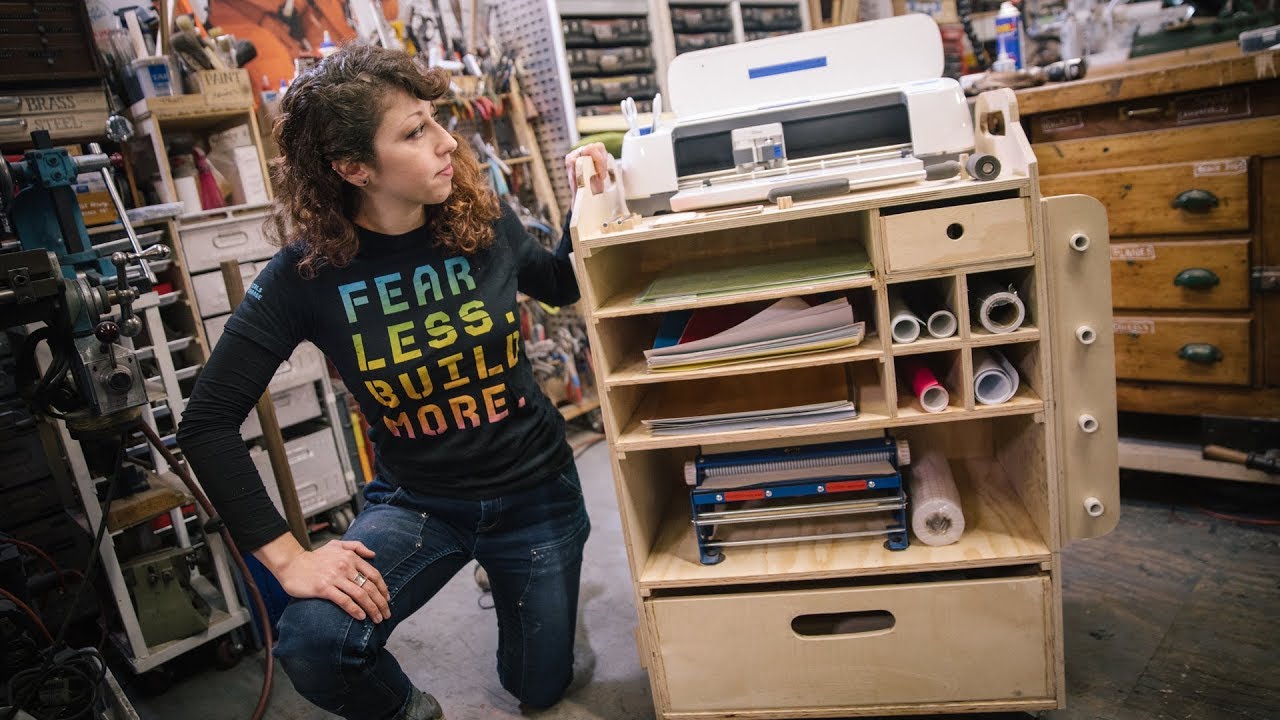 Custom Cricut Maker Vinyl Cutter Workshop Cart!