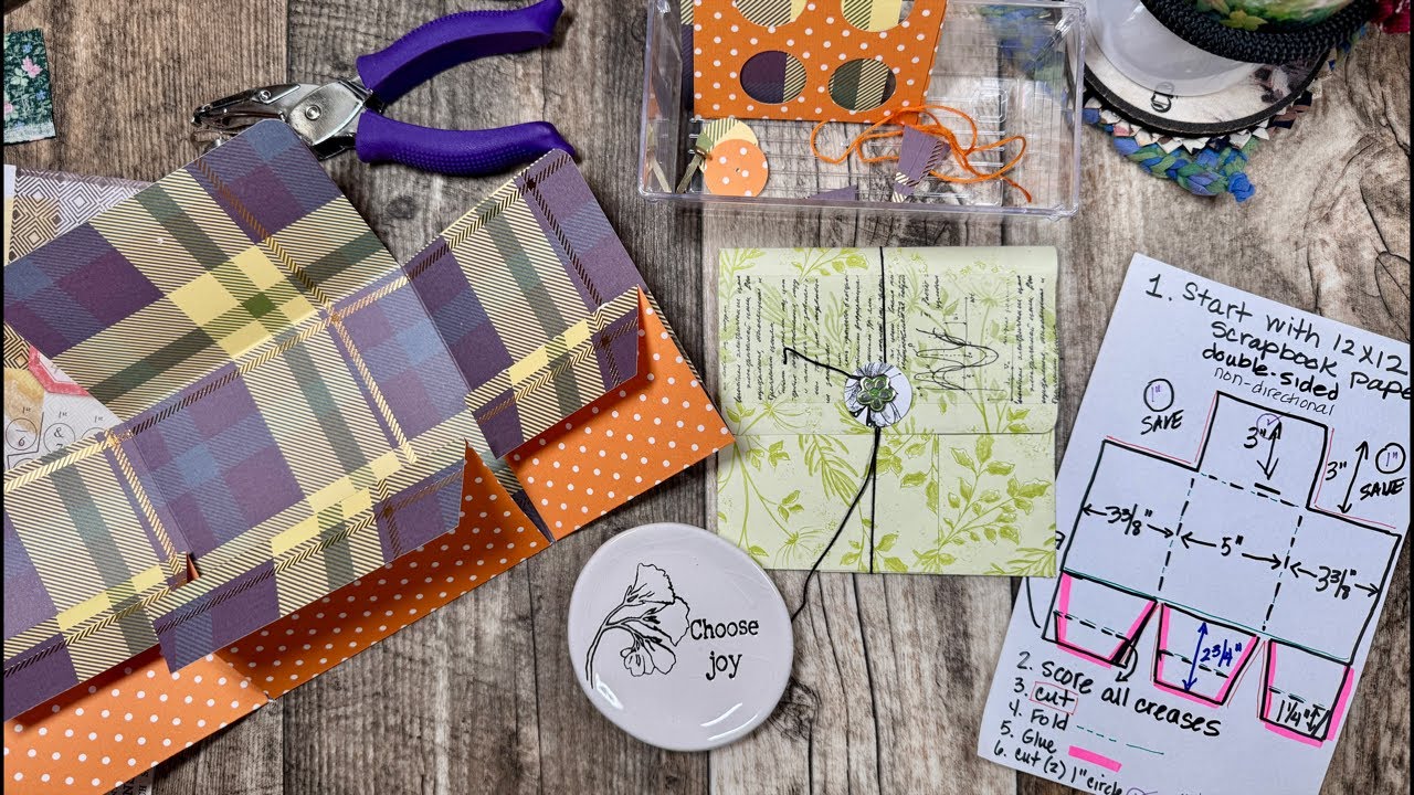 Tutorial on Tri-fold envelope/pocket.