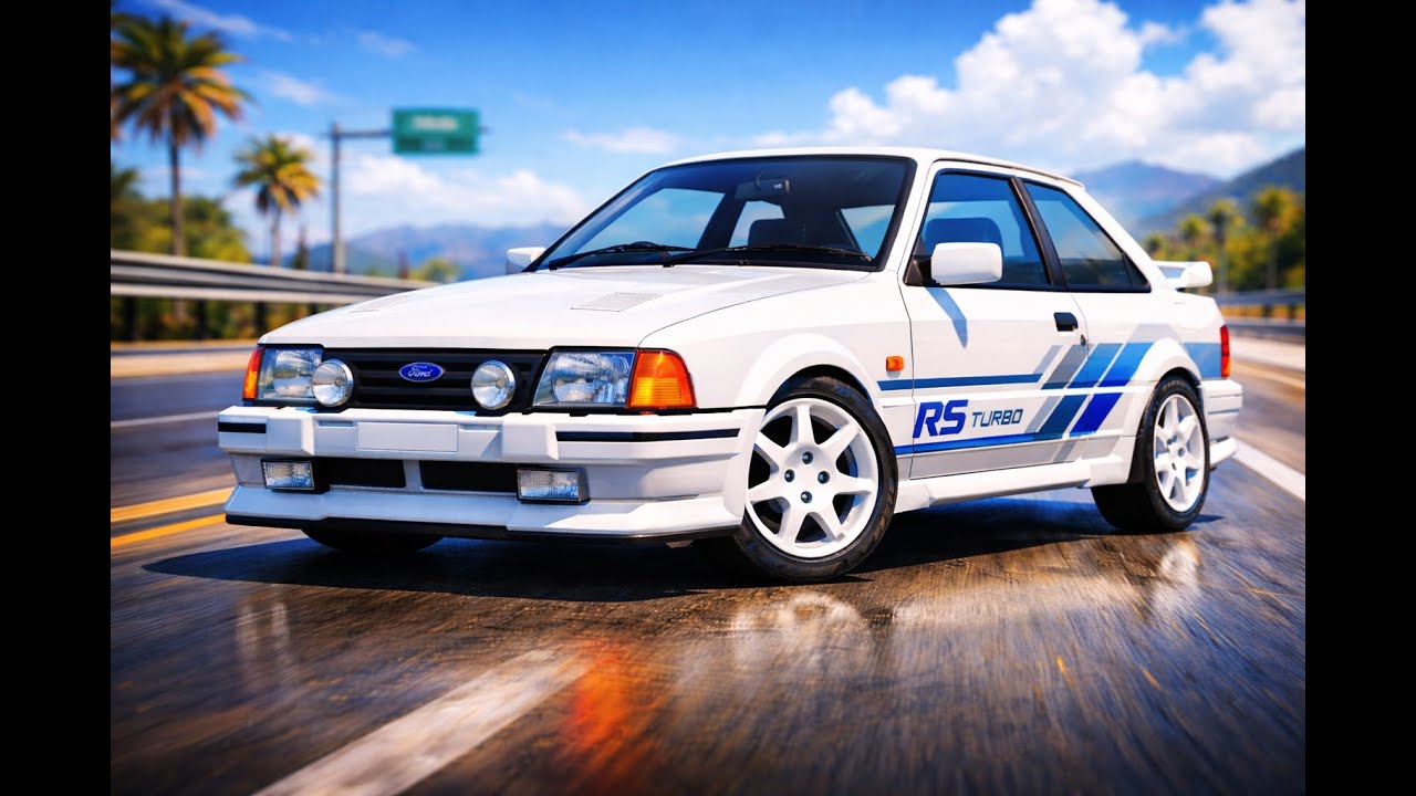 Ford Escort RS Turbo unos de los grandes clásicos yendo a 300km/h