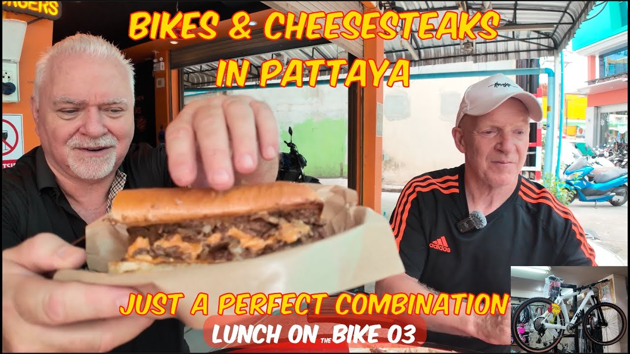 LoB 03, (Lunch on Bike)  From Jomtien Bus Station to Manos Cheesesteaks, via my bike shop