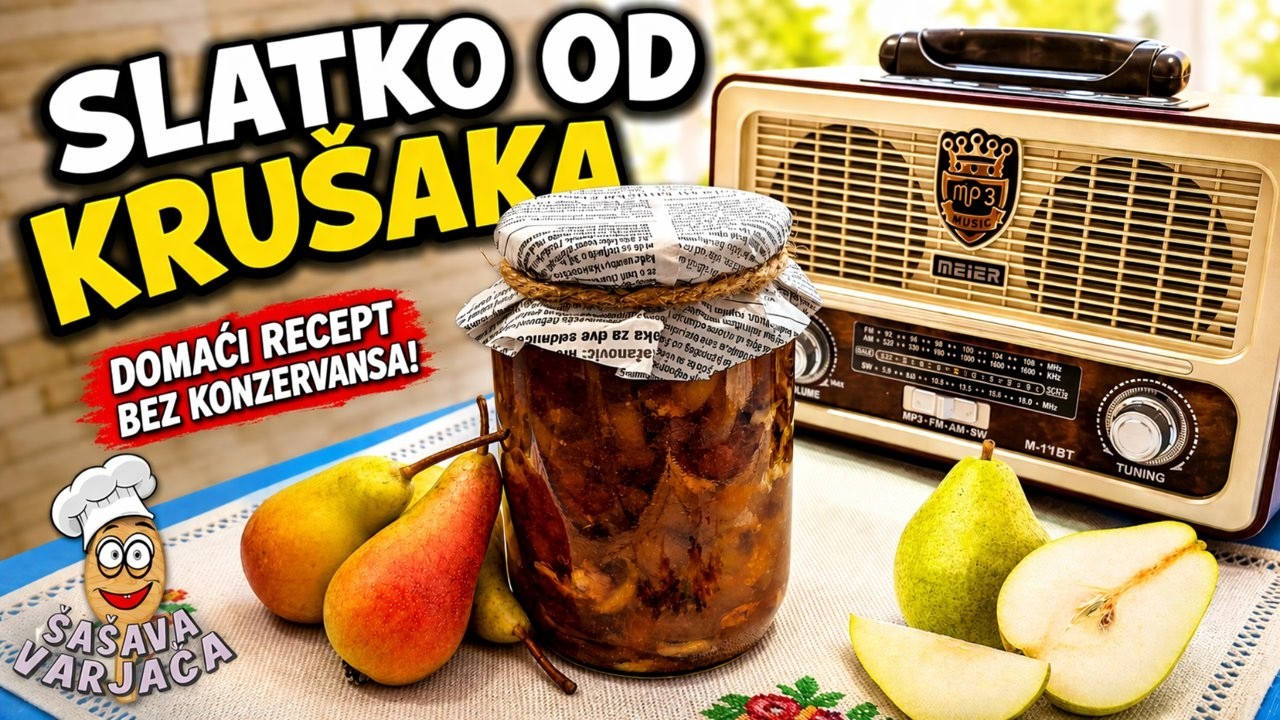 Kako skuvati domaće slatko od KRUŠAKA?🍐