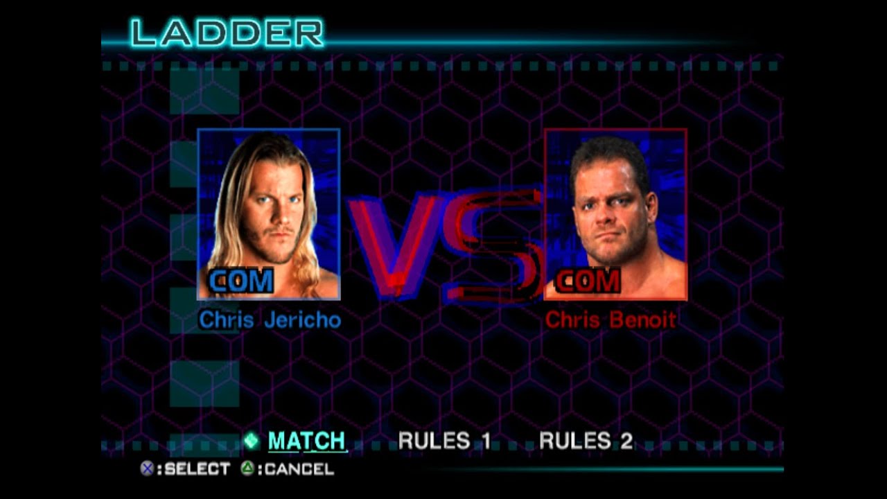 WWE - **CLASSIC MATCH** - Chris Jericho vs. Chris Benoit (Ladder) - Royal Rumble 2001 (ALL COM)