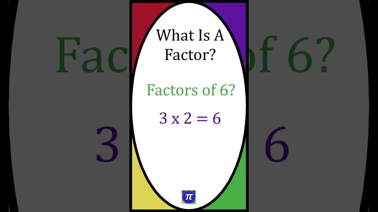 What Is A Factor? #shorts #maths #learn