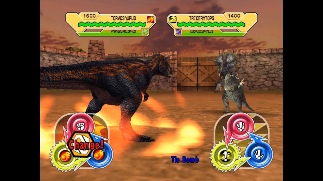 Dinosaur King Arcade Game 恐竜キング - Torvosaurus X Carcharodontosaurus VS the Alpha Fortress [Hard]