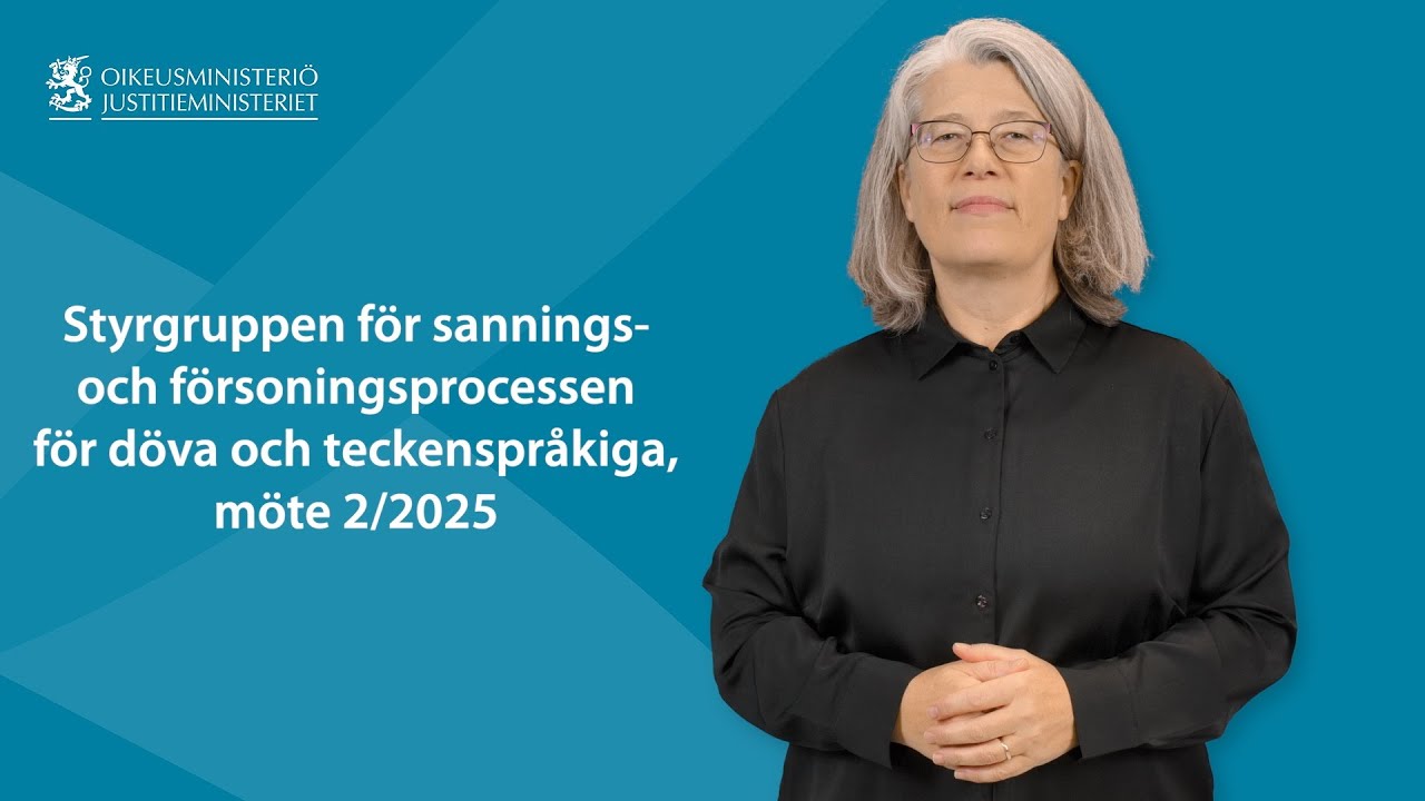 Styrgruppen för sannings- och försoningsprocessen för döva och teckenspråkiga, möte 2/2025