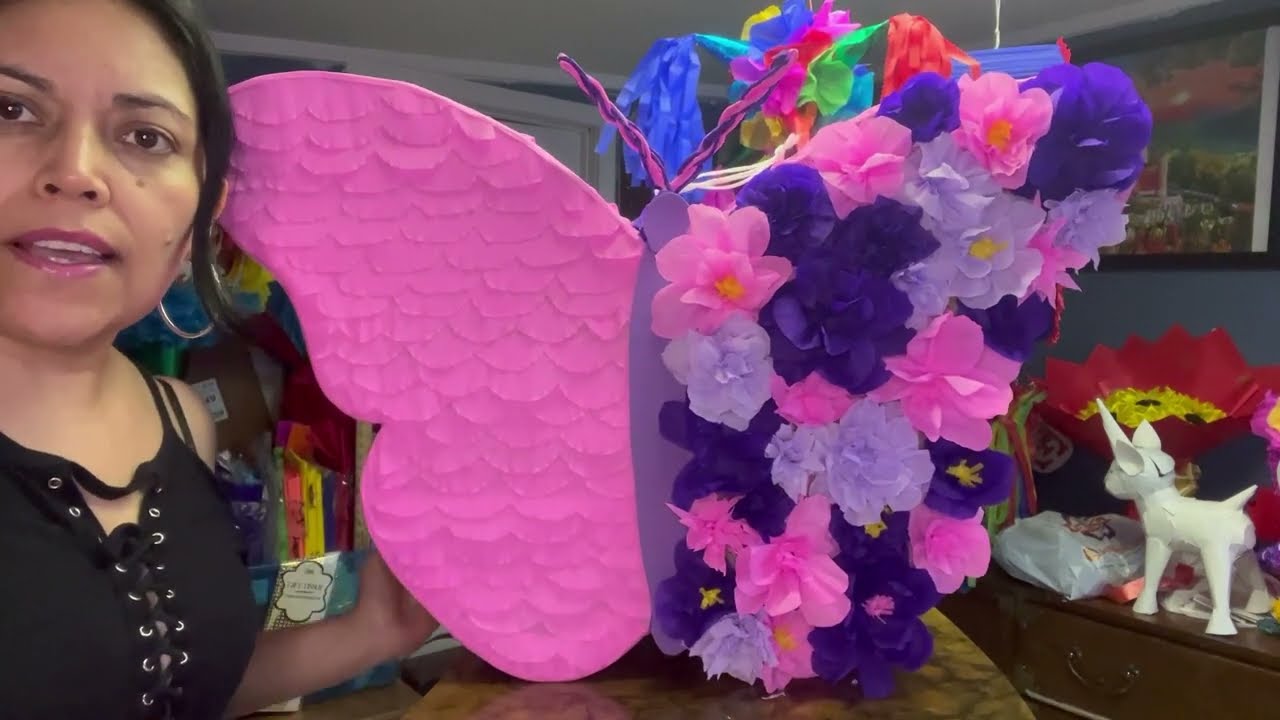 Sencilla pero hermosa!! 🥰 piñata de mariposa