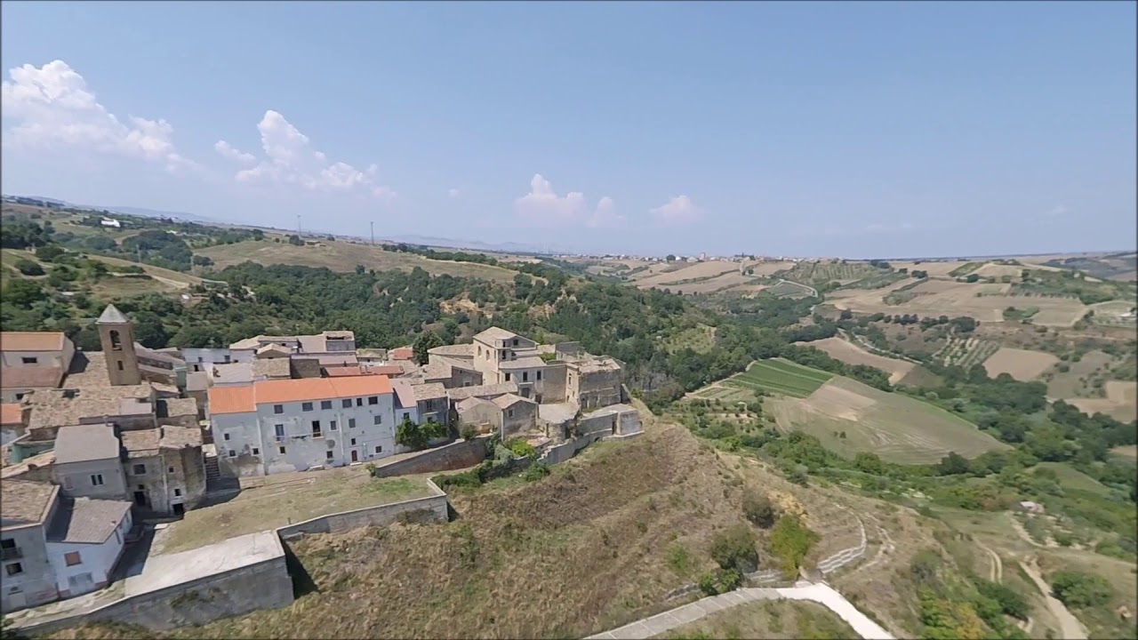 un drone su genzano di lucania video inedito
