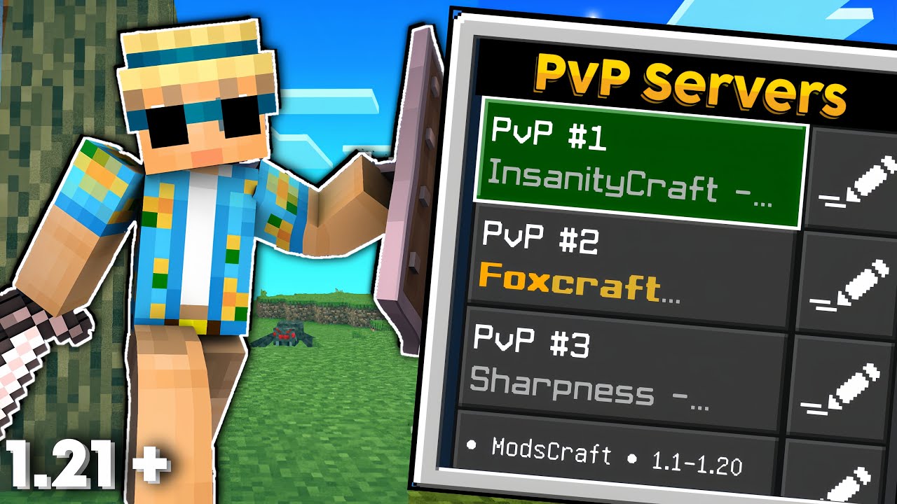 Best Minecraft PvP Servers For Minecraft PE/Java | 1.21 Minecraft PvP Servers #05