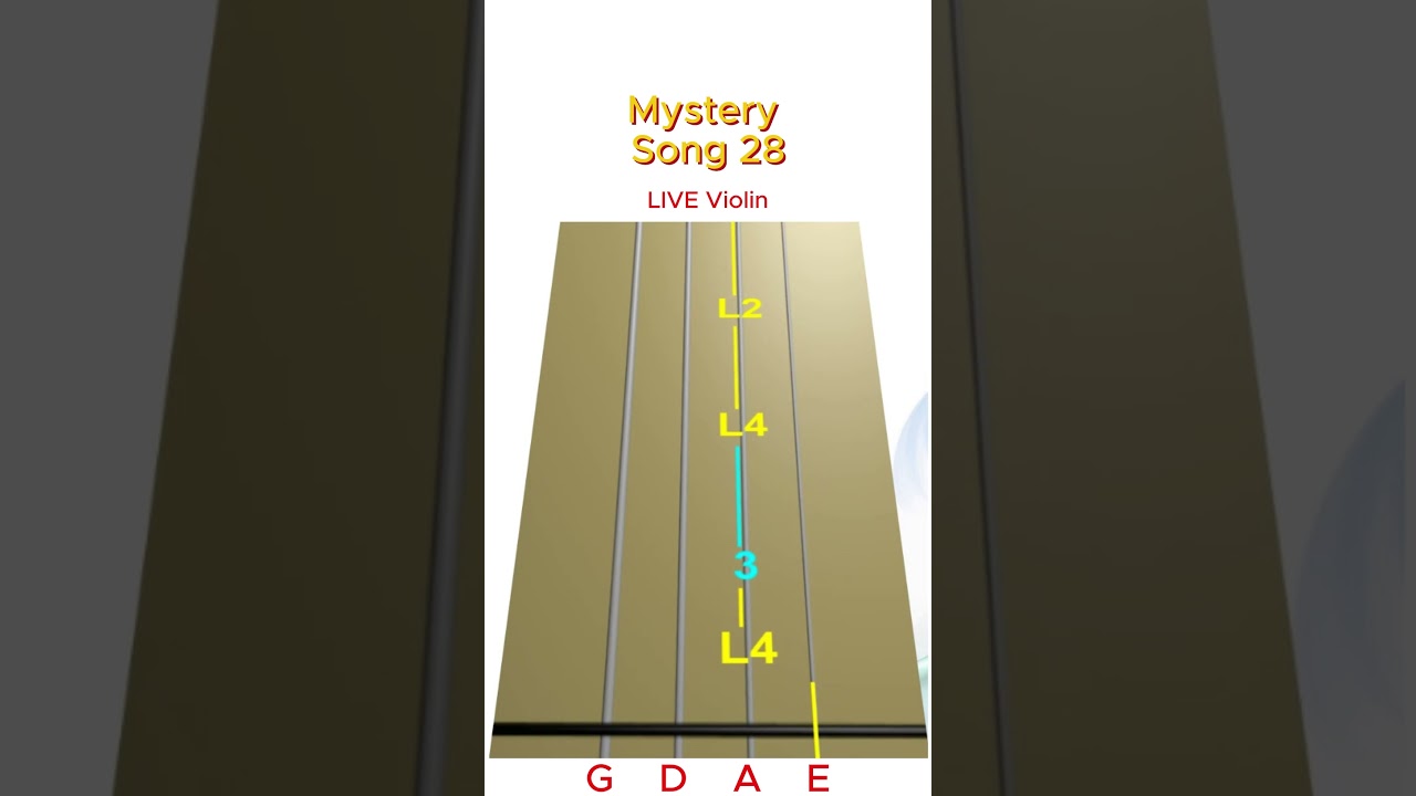 Mystery Song 28❓| Can You Guess This Tune? | LIVE Animated Violin TAB