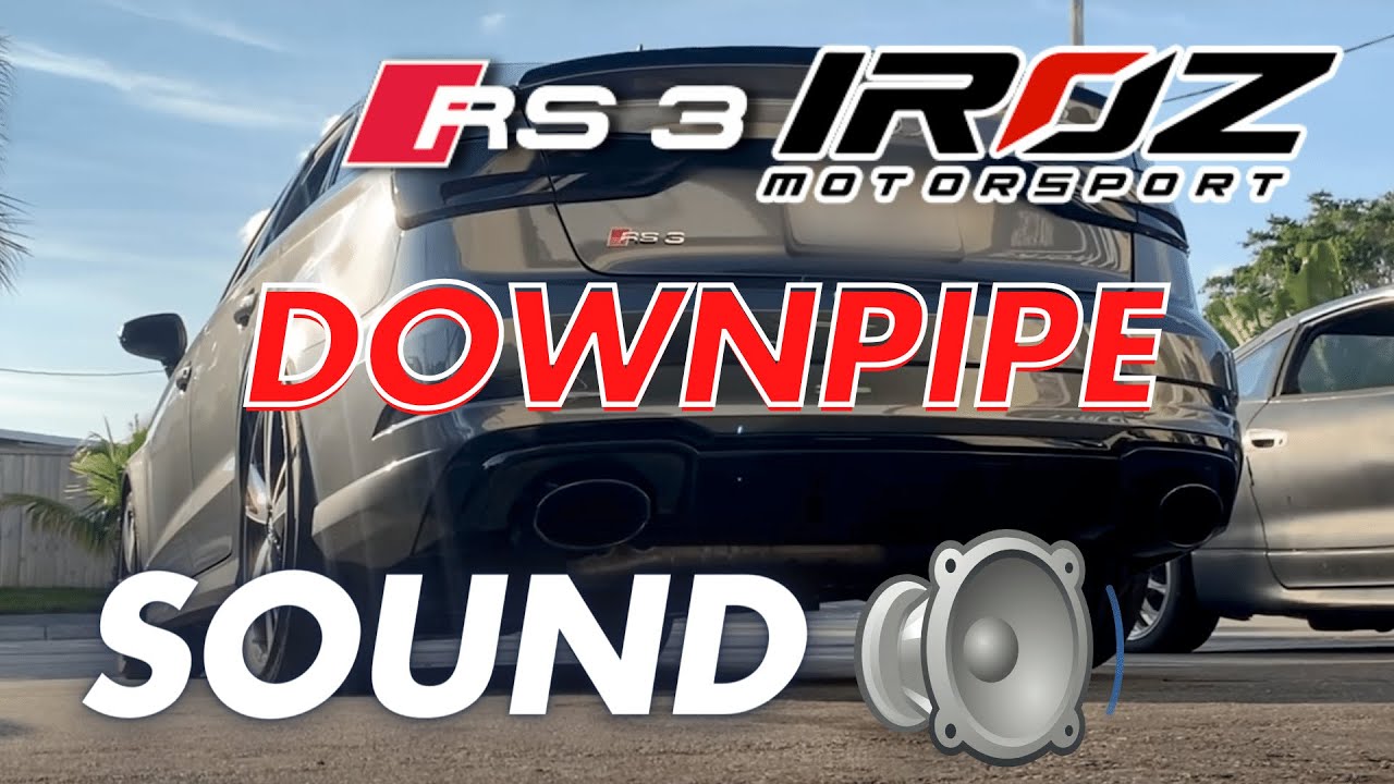Hdwerks - IROZ RS3 downpipe install and test drive! SOUND ON!