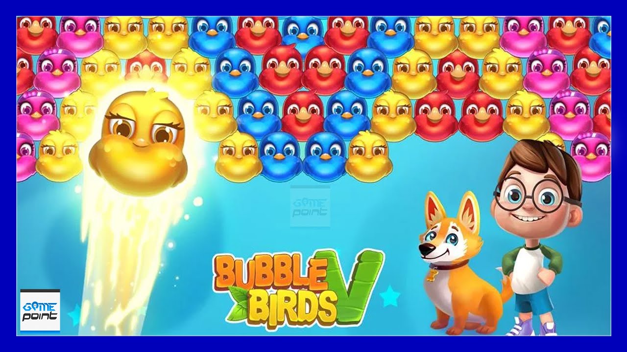 Bubble Birds V - Color Birds Shooter Level 41 - 50 | Bubble Shooter Walkthrough @GamePointPK