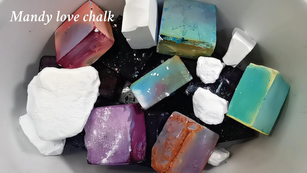 dyed|gym chalk asmr