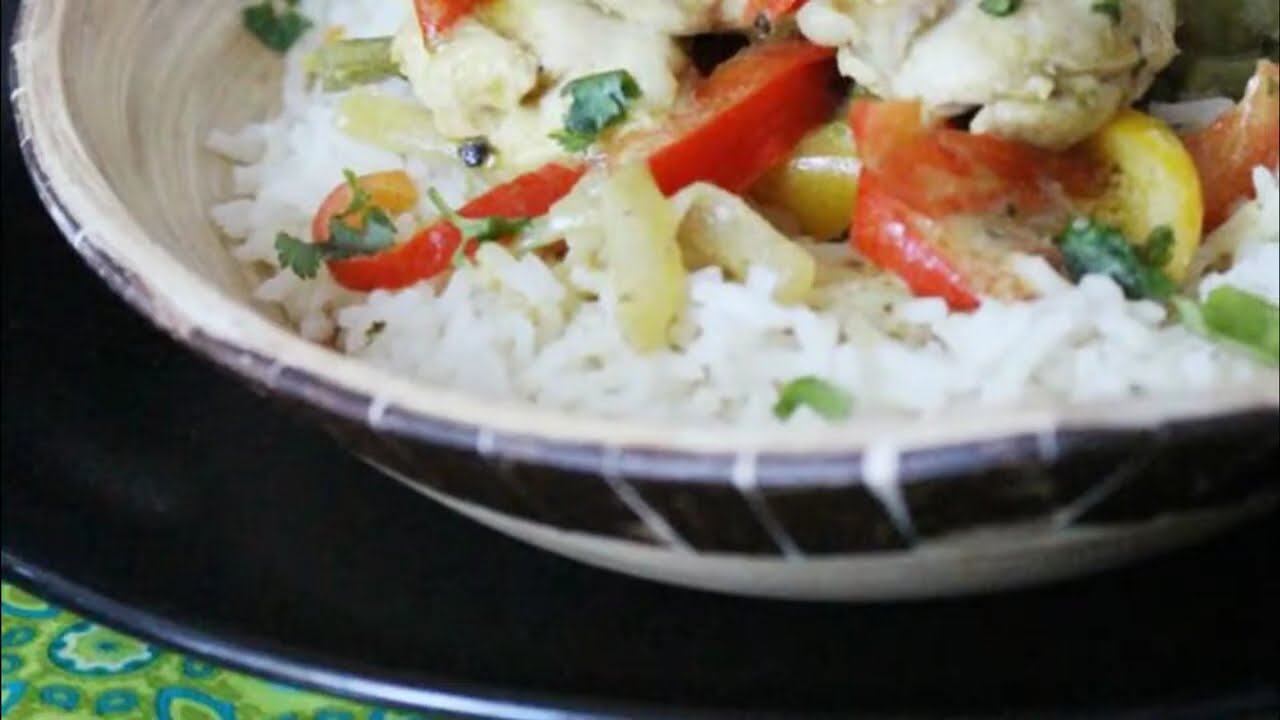 Comment faire un Poulet au coco curry jaune 🤔