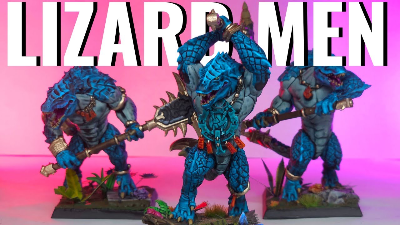 How to Paint Warhammer Lizard Men QUICKLY - Our Reptilian Overlords Have Shown Themselves