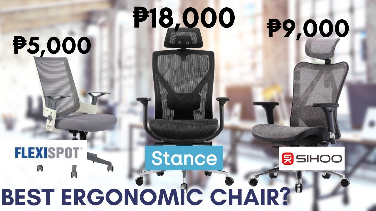 Best Ergonomic Chair in the Philippines Part 1 | Flexispot vs Stance vs Sihoo Chair Review
