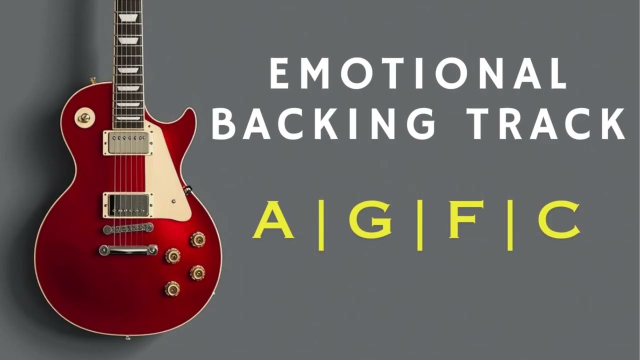 Sad Emotional Guitar Backing Track In Am | 87 BPM