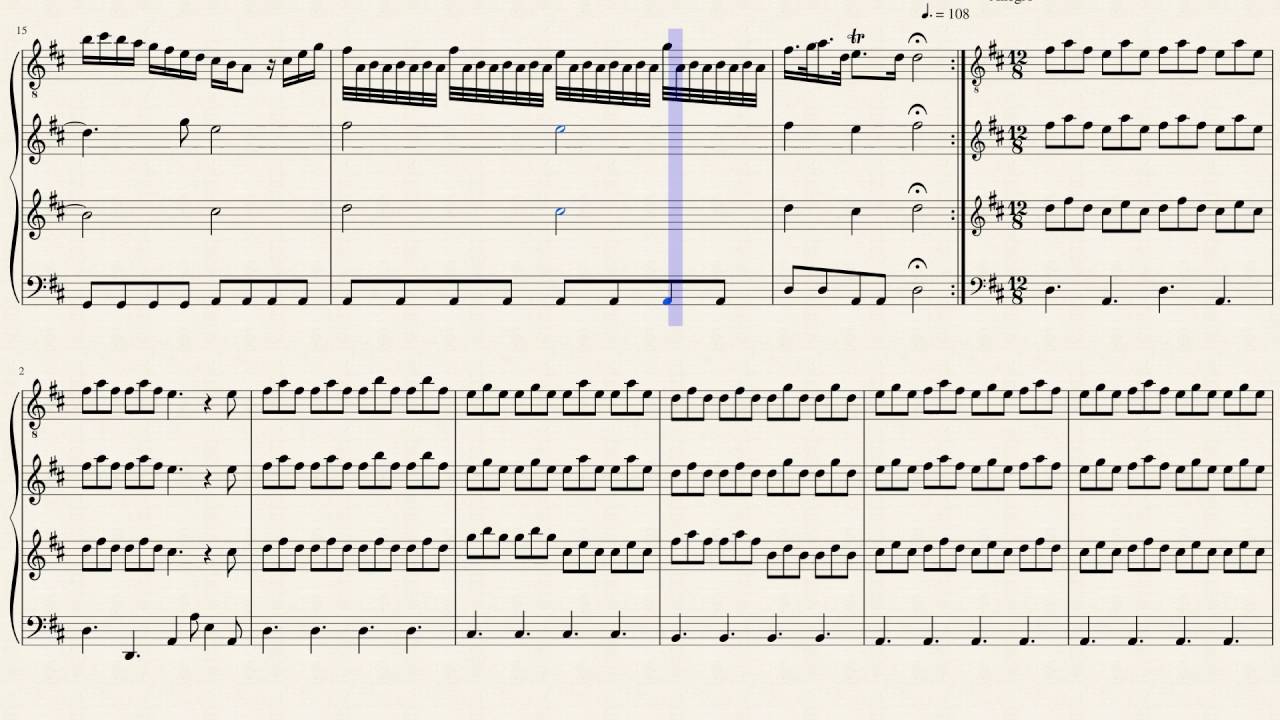 Concerto RV 93 pour deux violons, luth et basse continue - Antonio Vivaldi (1678 - 1741)