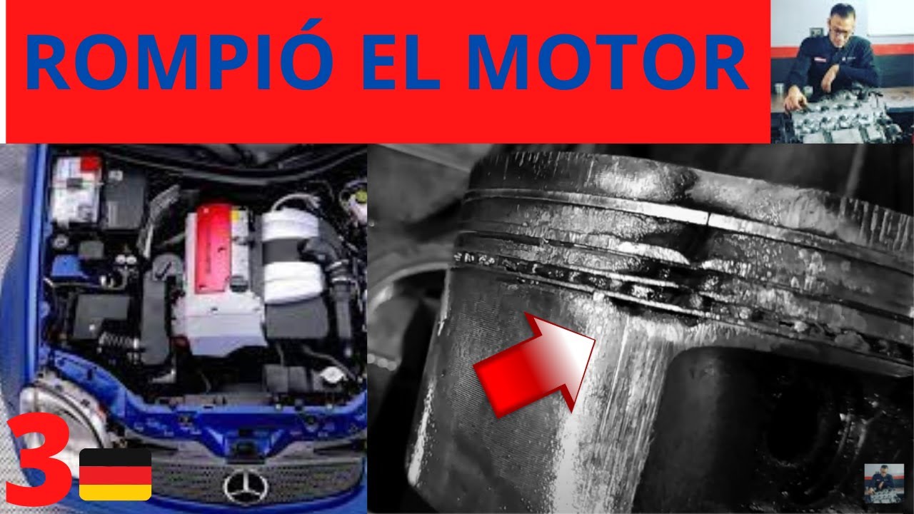 MERCEDES BENZ SLK KOMPRESSOR Daños de Culata  Desarmar Motor Engine Tear Down 3 Pistones, Cigüeñal