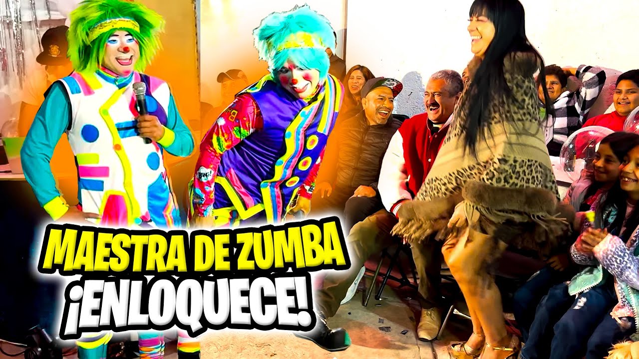 MAESTRA DE ZUMBA ENLOQUECE A TODOS‼️😮❤️LOS PAYASOS MAS VIRALES KIWI Y STIFF CDMX