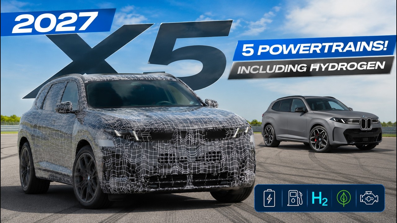 BMW X5 2027 получит электрическую, гибридную и водородную силовые установки