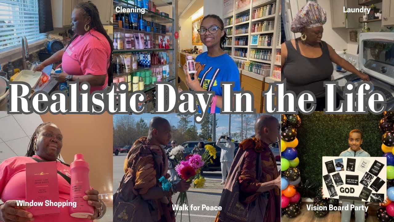 Realistic Day In the Life: Cleaning, Laundry, Window Shopping, & Peace Walking #vlog #lifestyle