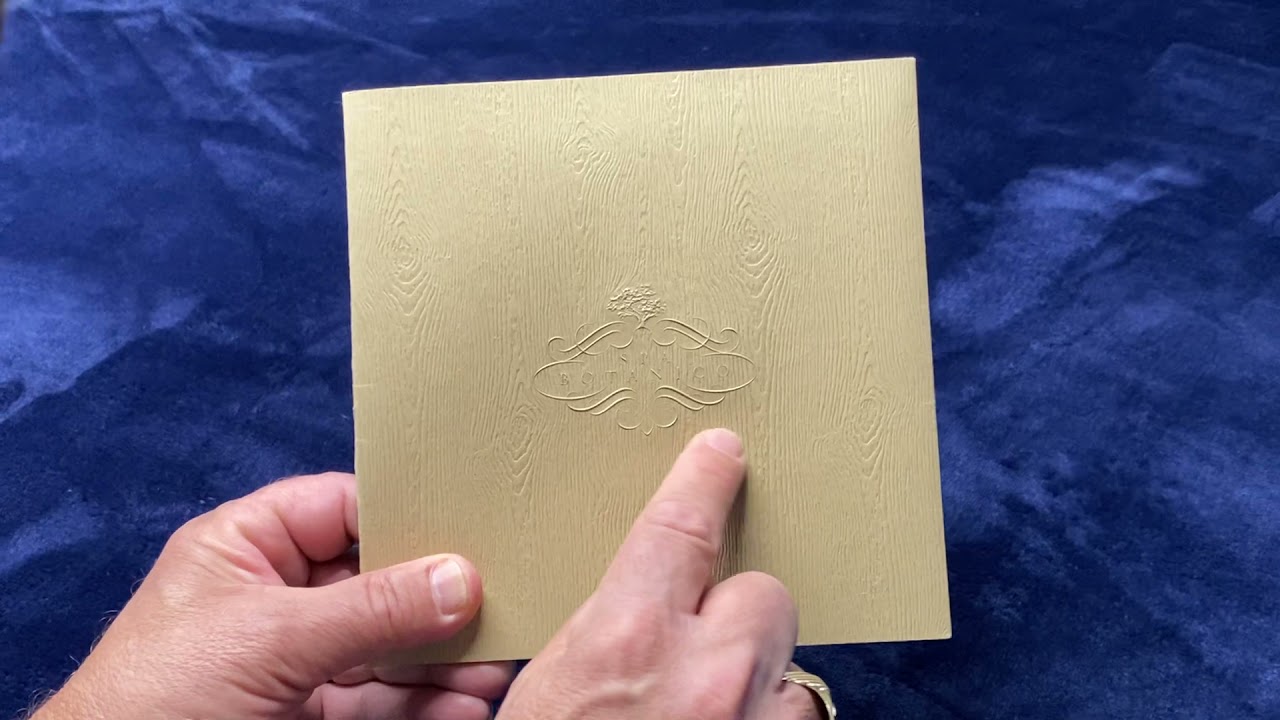 Spa Menu with Detailed Embossing