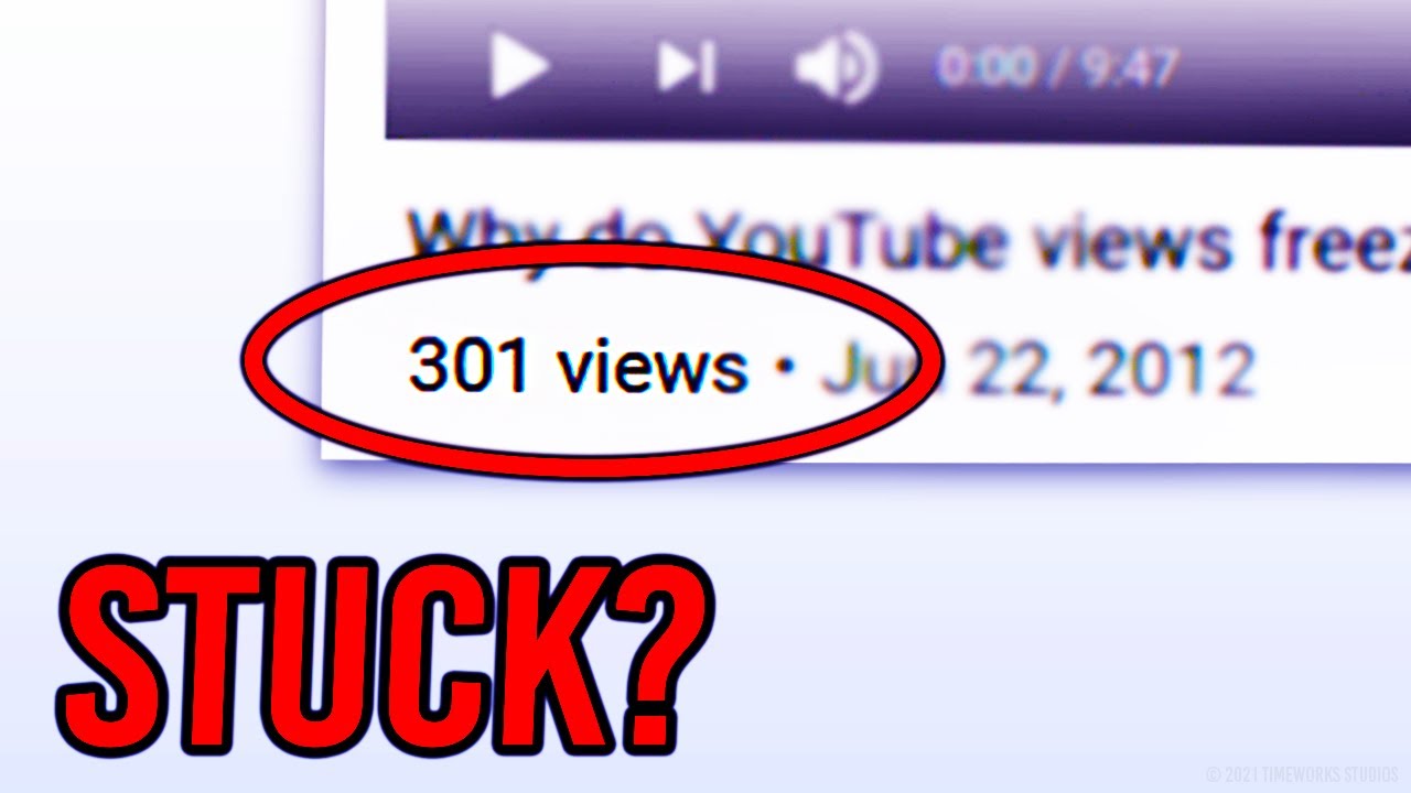 Это видео на YouTube застряло на отметке 301 просмотр? (объяснение!)