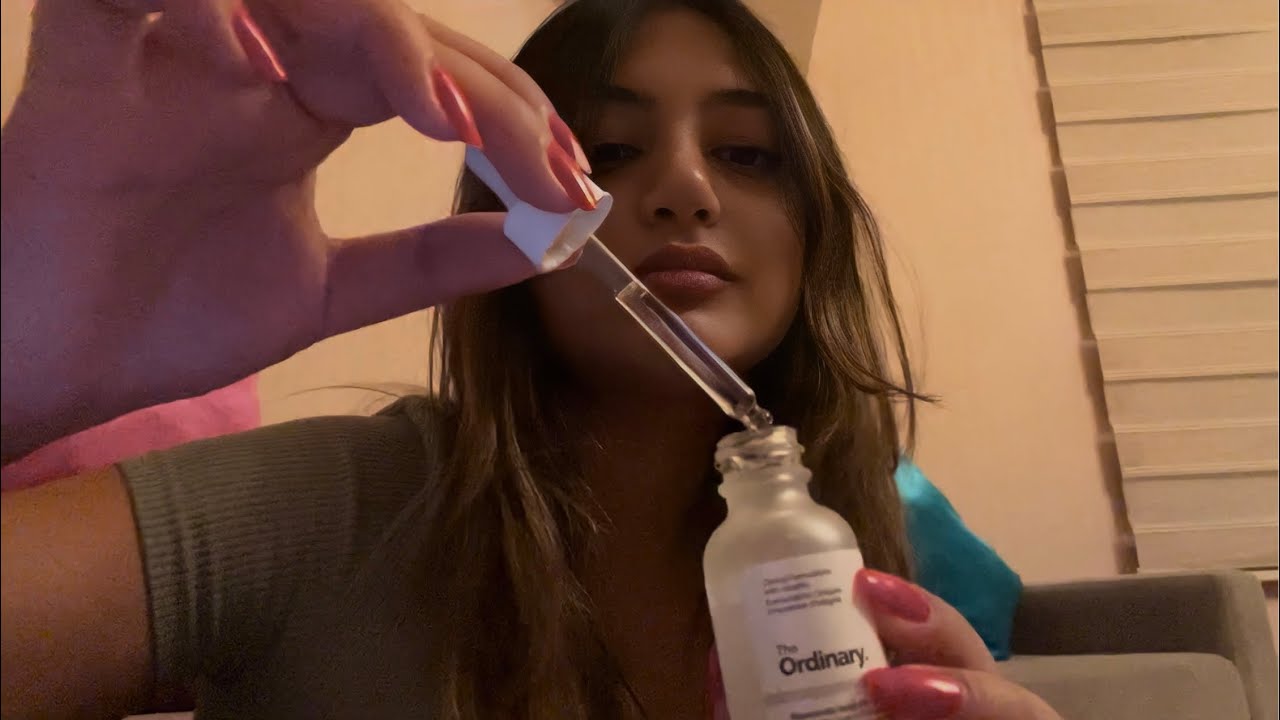 Uykudan önce sana cilt bakımı yapıyorum | Türkçe ASMR 🤍