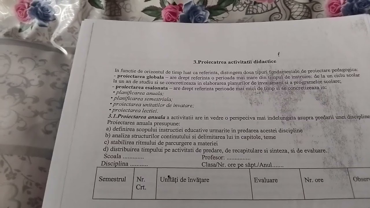 TITULARIZARE. METODICA. Proiectarea, organizarea și desfășurarea activității didactice. Curriculum.