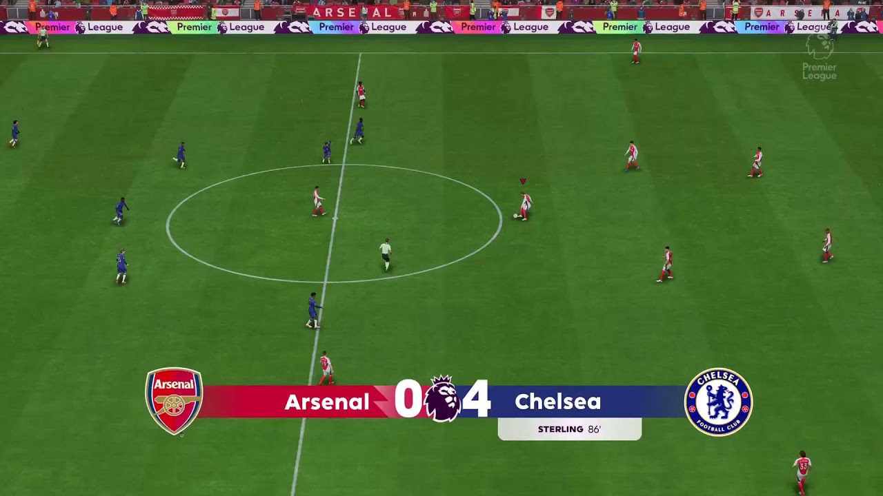 North London versus The Blues.Arsenal versus Chelsea live gameplay