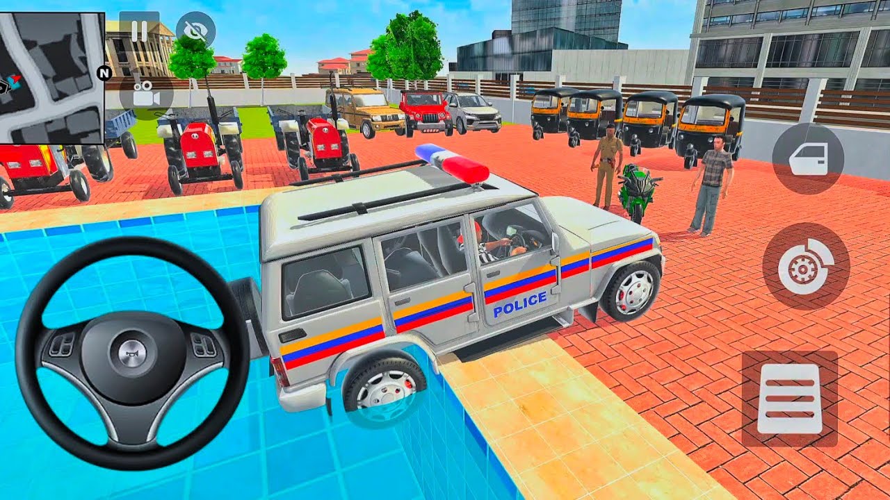 🎯Car Bike Game: Franklin ordered an Indian Tractor and drives a new💥 Indian Police SUV in the game💝