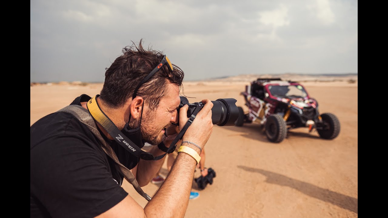 Rally Dakar photographer's equipment