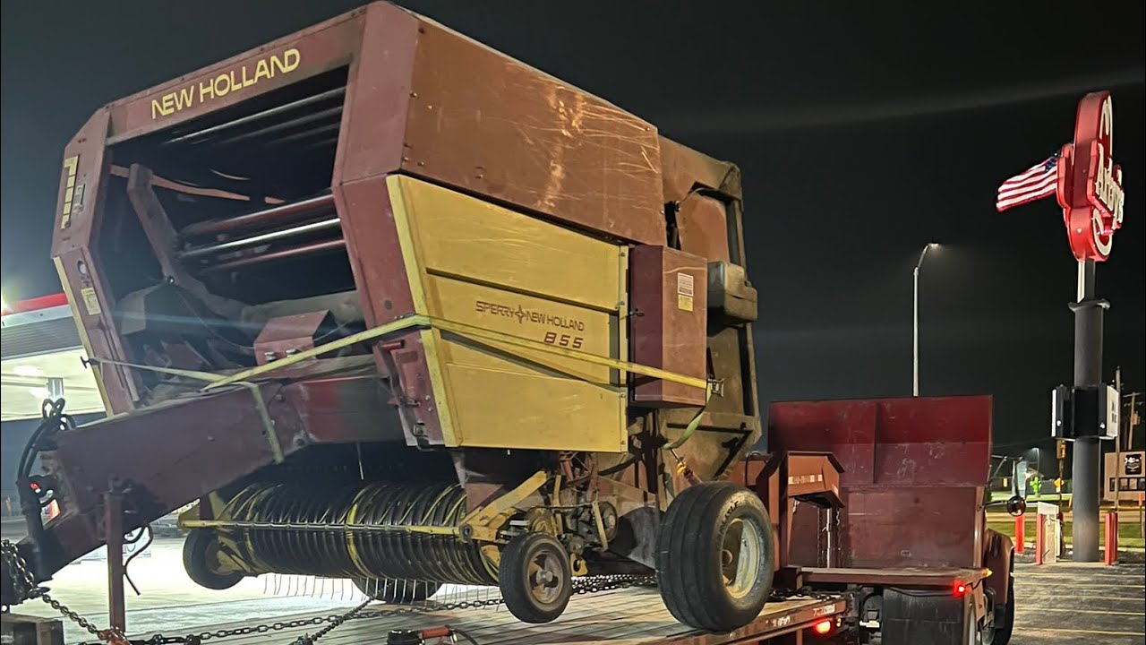 New Holland 855 Chain Baler First Test Run