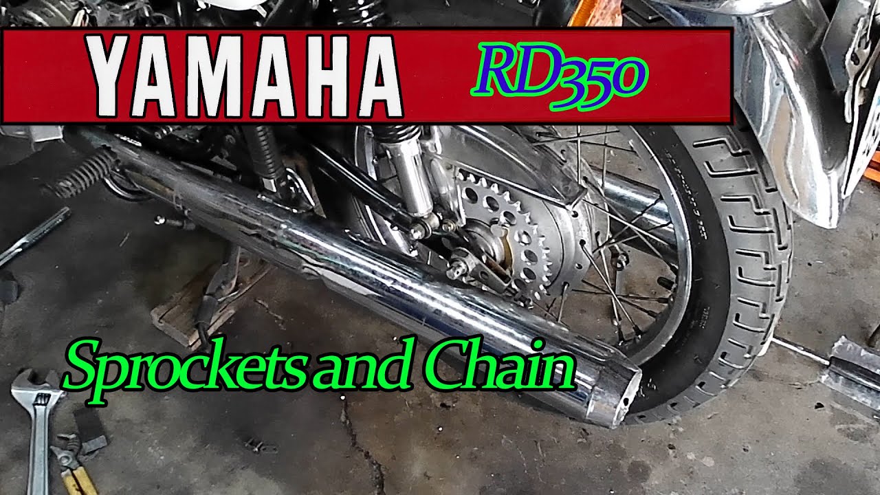 Yamaha RD350 sprockets and chain